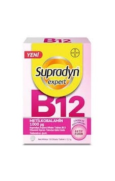 Supradyn Expert B12 Metilkobalamin 1000 Mcg 30 Dilantı Tablet Supradyn Expert B12 Metilkobalamin 1000 Mcg 30 Dilantı Tablet