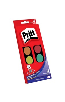 Pritt Sulu Boya Küçük Tablet 12 Renk 1048082 Çok Renkli Pritt Sulu Boya Küçük Tablet 12 Renk 1048082 Çok Renkli