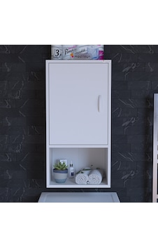 Modilayn Şile Asma 50 X 88,4 X 32,5 Cm Tek Kapaklı 3 Gözlü Makine Üstü, Çamaşır Makine Üstü Dolabı Modilayn Şile Asma 50 X 88,4 X 32,5 Cm Tek Kapaklı 3 Gözlü Makine Üstü, Çamaşır Makine Üstü Dolabı