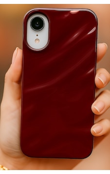Fibaks iPhone Xr Uyumlu Kılıf Parlak Kabartmalı Dalga Tasarımlı Desenli Mürdüm Darbe Emici Silikon Kapak Fibaks iPhone Xr Uyumlu Kılıf Parlak Kabartmalı Dalga Tasarımlı Desenli Mürdüm Darbe Emici Silikon Kapak