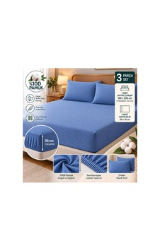 Slc Home %100 Pamuk Kumaş 160 X 200 Cm Lastikli Çarşaf 2li Yastık Kılıflı Dahil Çift Kişilik 3lü Set İndigo - 939639330 İndigo Slc Home %100 Pamuk Kumaş 160 X 200 Cm Lastikli Çarşaf 2li Yastık Kılıflı Dahil Çift Kişilik 3lü Set İndigo - 939639330 İndigo