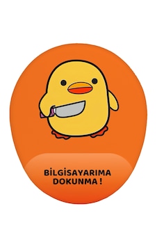 Bela Ördek Bilgisayarıma Dokunma Kaymaz Buruşmaz Kırılmaz Bilek Destekli Mouse Pad Turuncu Bela Ördek Bilgisayarıma Dokunma Kaymaz Buruşmaz Kırılmaz Bilek Destekli Mouse Pad Turuncu