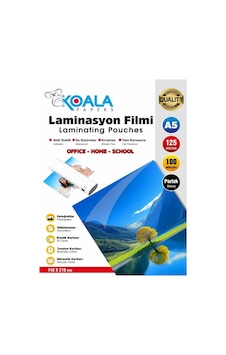 Koala Papers125 Micron A5 Parlak Laminasyon Filmi 148 X 210mm 100 Adet Koala Papers125 Micron A5 Parlak Laminasyon Filmi 148 X 210mm 100 Adet