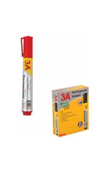 3A Permanent Marker Kalem Renkli Mix Kod987 12 ADET 3A Permanent Marker Kalem Renkli Mix Kod987 12 ADET