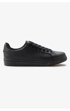 Fred Perry B1314 Leather Emb Ovd Branded Erkek Günlük Ayakkabı Siyah Fred Perry B1314 Leather Emb Ovd Branded Erkek Günlük Ayakkabı Siyah