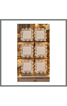 Mmb-trade 6 Lı Krem Amerikan Servis Peçete Seti Vitrin Konsol Sehpa Örtüsü Gardenya Keten 35x35cm Mmbz Mmb-trade 6 Lı Krem Amerikan Servis Peçete Seti Vitrin Konsol Sehpa Örtüsü Gardenya Keten 35x35cm Mmbz