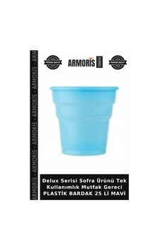 Delux Serisi Sofra Ürünü Tek Kullanımlık Mutfak Gereci Plastik Bardak 25 Li Mavi Diğer Delux Serisi Sofra Ürünü Tek Kullanımlık Mutfak Gereci Plastik Bardak 25 Li Mavi Diğer