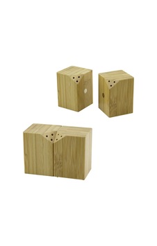 5x5cm--y:7cm 2pcs Mıknatıslı İkiz Ahşap Bambu Baharatlık - Tuzluk 5570 Çok Renkli 5x5cm--y:7cm 2pcs Mıknatıslı İkiz Ahşap Bambu Baharatlık - Tuzluk 5570 Çok Renkli