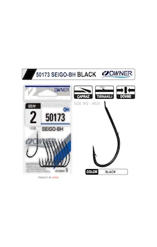 OWNER 50173 SEIGO-BH BLACK NO 2/0 OLTA İĞNESİ OWNER 50173 SEIGO-BH BLACK NO 2/0 OLTA İĞNESİ