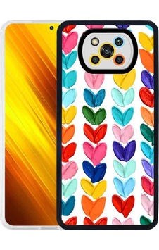 Xiaomi Poco X3 Kılıf Zore M-fit Desenli Kapak Heart No6 Xiaomi Poco X3 Kılıf Zore M-fit Desenli Kapak Heart No6