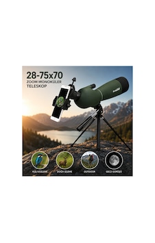 Sv28 75x Zoom Svbony Teleskop Monoküler Fmc Bak4 Su Geçirmez Doğa Kuş Gözlem Dürbün Teleskop Haki - 830337186