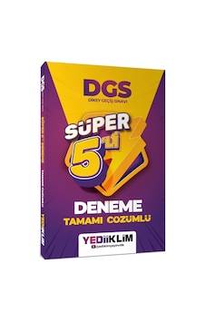Yediiklim Yayınları 2027 Dgs Tamamı Çözümlü Süper 5 Li Deneme Yediiklim Yayınları 2027 Dgs Tamamı Çözümlü Süper 5 Li Deneme