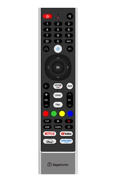 32"-43"-50"-55" Whale Tv Kumandası Siyah - 943105332