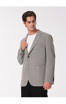 Fabrika Comfort Regular Fit Gri Erkek Düz Ceket Fc4sm-ckt 0770