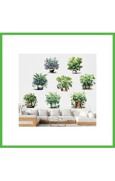 Vaveni Saksılı Çiçek Tasarımlı 8li Sticker Mc-480a Arz Çok Renkli Vaveni Saksılı Çiçek Tasarımlı 8li Sticker Mc-480a Arz Çok Renkli