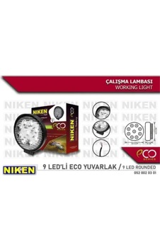 Calısma Lambası 9 Ledlı Yuvarlak Eco Serı 27-22w 12v 24v