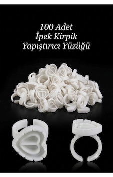 100 Adet Ipek Kirpik Demet Tutucu Yüzük Yapıştırıcı Kabı - İpek Kirpik Volume Yapıştırıcı Yüzüğü 100 Adet Ipek Kirpik Demet Tutucu Yüzük Yapıştırıcı Kabı - İpek Kirpik Volume Yapıştırıcı Yüzüğü