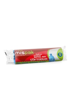 Mispak Eko Çöp Poşeti Battal Boy Siyah 50 Rulo 72 x 90 CM