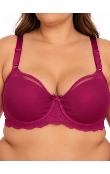 Eros Büyük Beden Toparlayıcı D Cup Kaplı Dantelli Ayarlanabilir Askılı Kadın Sütyen Fuşya Eros Büyük Beden Toparlayıcı D Cup Kaplı Dantelli Ayarlanabilir Askılı Kadın Sütyen Fuşya