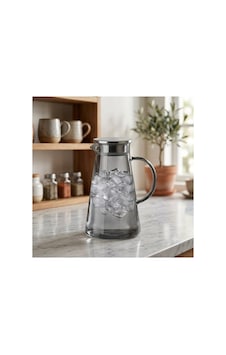 Lüks Borosilikat Cam Su Ve Detoks Sürahisi Füme Isıya Dayanıklı Bitki Çayı Demleme Sürahisi 1.9 L Gri Lüks Borosilikat Cam Su Ve Detoks Sürahisi Füme Isıya Dayanıklı Bitki Çayı Demleme Sürahisi 1.9 L Gri