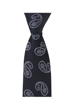 Esgue Dar Kesim Siyah - Gri Şal Desen Slim 6 Cm. Hand Made Kravat Esgue Dar Kesim Siyah - Gri Şal Desen Slim 6 Cm. Hand Made Kravat
