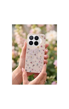Xiaomi 17t Taşlı Desenli Fiyonk Silikon Kılıf Gri Xiaomi 17t Taşlı Desenli Fiyonk Silikon Kılıf Gri