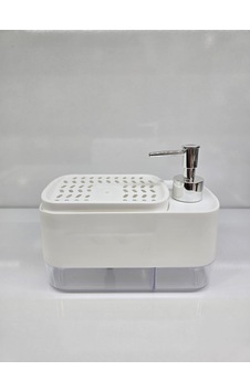 Basmalı Sıvı Sabunluk Pratik Kullanım Sünger Hazneli Şık Tasarım Sabunluk - Sbnlk- 111 Beyaz 1 Adet Basmalı Sıvı Sabunluk Pratik Kullanım Sünger Hazneli Şık Tasarım Sabunluk - Sbnlk- 111 Beyaz 1 Adet
