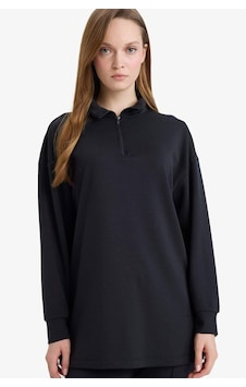 Defacto Regular Fit Fermuarlı Yaka Uzun Kollu Tunik F5771ax26spar221 Antrasit-ar221