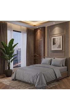 Biçomi Otel Konforunda Nefes Alan Çizgili Pamuk Saten Çift Kişilik Nevresim Takımı Antrasit Biçomi Otel Konforunda Nefes Alan Çizgili Pamuk Saten Çift Kişilik Nevresim Takımı Antrasit