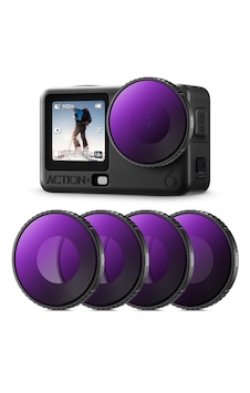 K&f Concept Djı Osmo Action 6 Uyumlu 4 Lü Nd Filtre Seti / Nd8 Nd16 Nd32 Nd64