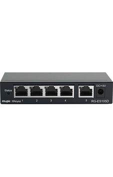 Ruijie Reyee RG-ES105D 5 Port 10/100 Mbps Switch Metal Kasa Ruijie Reyee RG-ES105D 5 Port 10/100 Mbps Switch Metal Kasa