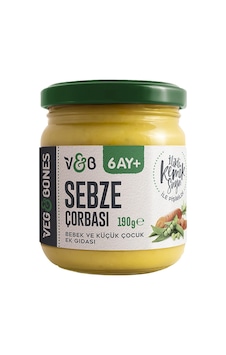 Veg&bones Bebek Çorbası 190 G Sebze - Ek Gıda 3'li Ekonomik Paket - 3 Adet Tarı Veg&bones Bebek Çorbası 190 G Sebze - Ek Gıda 3'li Ekonomik Paket - 3 Adet Tarı