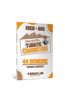 Yediiklim Meb Ags Hakan Bileyen İle Türkiye Coğrafyası Tamamı Çözümlü 40 Deneme Sınavı Yediiklim Yayınları Yediiklim Meb Ags Hakan Bileyen İle Türkiye Coğrafyası Tamamı Çözümlü 40 Deneme Sınavı Yediiklim Yayınları