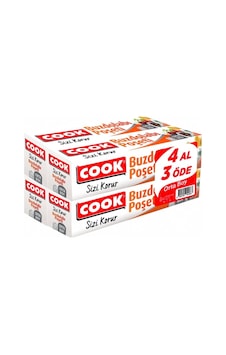 Cook Orta Boy Buzdolabı Poşeti 20'li 8 Paket 24 x 38 CM Cook Orta Boy Buzdolabı Poşeti 20'li 8 Paket 24 x 38 CM