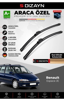 S-dizayn Renault Espace Je Ön Cam Silecek Seti 1996-2002 Premium Araca Özel 65-45 Cm A+ Kalite Aocs-