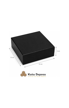 12x12x3 Cm Tam Kapaklı Selefonlu Süngerli Takı Kutusu - Siyah Demonte 50 Adet 12x12x3 Cm Tam Kapaklı Selefonlu Süngerli Takı Kutusu - Siyah Demonte 50 Adet