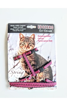 Edozero Kedi Göğüs Tasma Takım M Pembe Edozero Kedi Göğüs Tasma Takım M Pembe