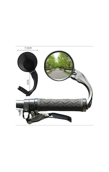 Bike Sky Briviga Ayna Rvm-372 Sol Gidon Ucu Bağlantılı 75x75mm Ölçü : 16-22mm 360 Dönebilen Bike Sky Briviga Ayna Rvm-372 Sol Gidon Ucu Bağlantılı 75x75mm Ölçü : 16-22mm 360 Dönebilen