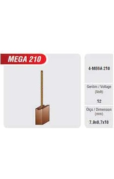 Mega 210 - Peugeot 206 - 306 - 307 Fan - Klima Kömürü - 2 Adet Mega 210 - Peugeot 206 - 306 - 307 Fan - Klima Kömürü - 2 Adet