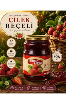 Sabıroğlu Çilek Reçeli Net 800 Gr Kavanoz Sabıroğlu Çilek Reçeli Net 800 Gr Kavanoz