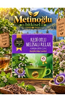 Aktar Gross Kedi Otlu Melisalı Relax Çay 45 Süzen Poşet Aktar Gross Kedi Otlu Melisalı Relax Çay 45 Süzen Poşet