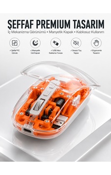 Fare Mouse Çift Modlu Kablosuz Bağlantılı 2.4ghz Destekli Yeni Nesil -