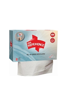 Reference El Yüz Havlusu 2 Katlı 100'lü 24 Paket Mavi