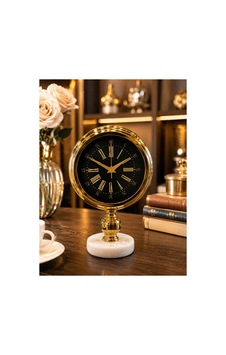 Sleep Nova Lüks Gold Mermer Kaideli Dekoratif Masa Saati Altın Sleep Nova Lüks Gold Mermer Kaideli Dekoratif Masa Saati Altın