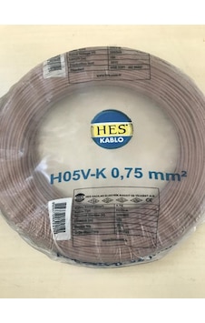HES 0,75mm² kahverengi NYAF kablo (100 mt) HES 0,75mm² kahverengi NYAF kablo (100 mt)