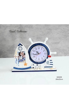Gönül Mutfak Masa Saati 29x22 Cm Çok Renkli Gönül Mutfak Masa Saati 29x22 Cm Çok Renkli
