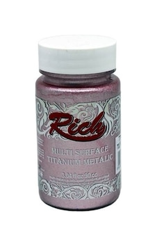 Toz Pembe Hobi Boyası + Multisurface + Akrilik Boya + Rich Metalik Titanyum Seri - 090556 90cc Toz Pembe Hobi Boyası + Multisurface + Akrilik Boya + Rich Metalik Titanyum Seri - 090556 90cc