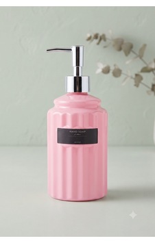 Modern Sıvı Sabunluk - Renkli Cam Mutfak Deterjan Ve Sıvı Sabunluk, Gümüş Pompalı - 20x8x8 Cm Pembe Modern Sıvı Sabunluk - Renkli Cam Mutfak Deterjan Ve Sıvı Sabunluk, Gümüş Pompalı - 20x8x8 Cm Pembe