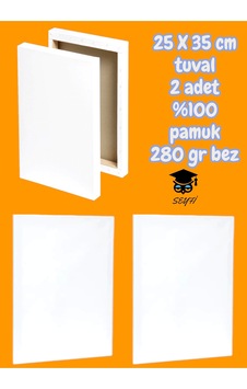 25 X 35 Cm Tuval 2 Adet %100 Pamuk 280 Gr Bez 25 X 35 Cm Tuval 2 Adet %100 Pamuk 280 Gr Bez