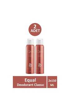 Equal Deodorant Classic Kadın 150 Ml 2 Adet Equal Deodorant Classic Kadın 150 Ml 2 Adet